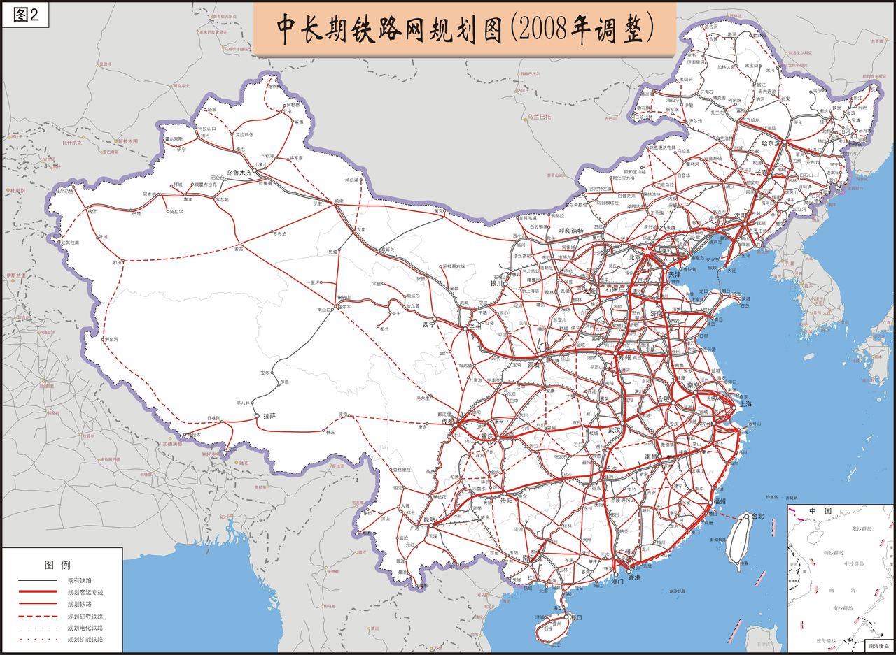 中国铁路图